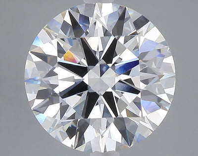 5.01 carat round lab grown diamond F color VS1 clarity
