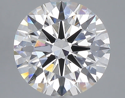 3.09 carat round lab grown diamond E color VS1 clarity