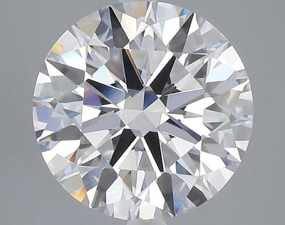 5.04 carat round lab grown diamond E color VVS2 clarity