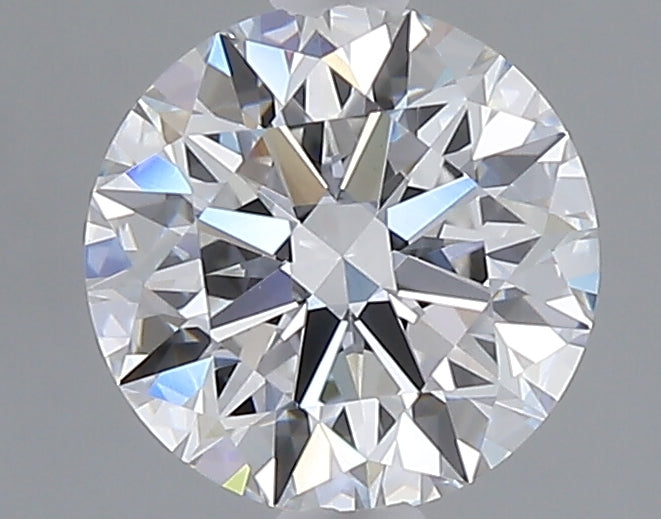 1.57 carat round lab grown diamond D color VVS2 clarity