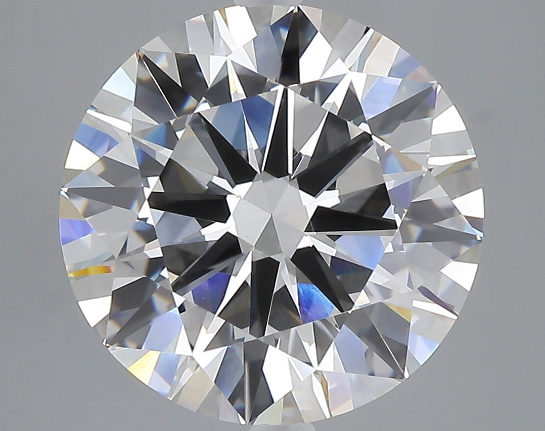 7.01 carat round lab grown diamond F color VVS2 clarity