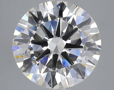7.01 carat round lab grown diamond F color VVS2 clarity