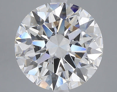 5.00 carat round lab grown diamond E color VVS2 clarity