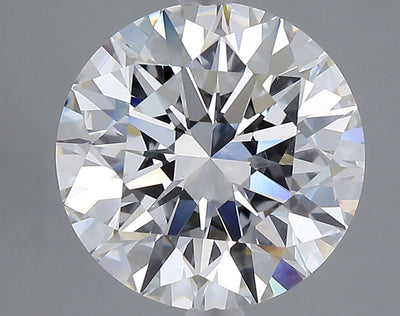 5.06 carat round lab grown diamond E color VVS2 clarity