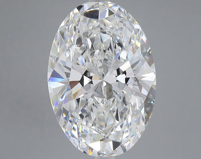 8.05 carat oval lab grown diamond F color VVS2 clarity