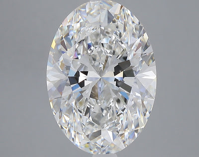 5.08 carat oval lab grown diamond F color VS1 clarity
