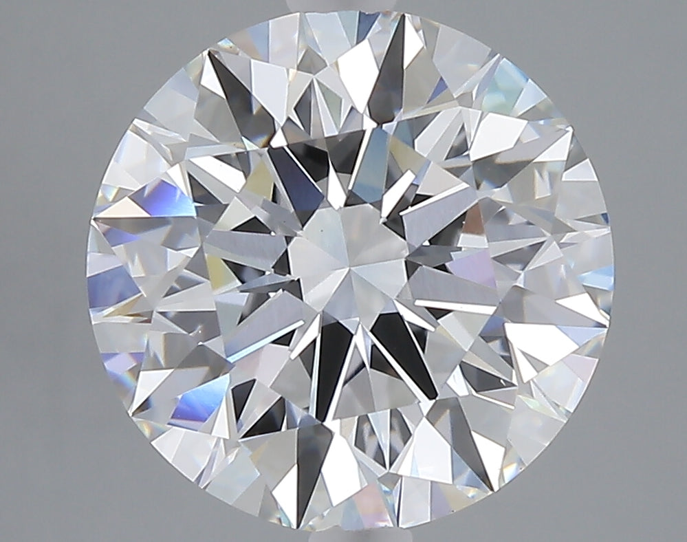 5.05 carat round lab grown diamond E color VVS2 clarity
