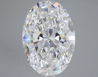6.58 carat oval lab grown diamond E color VS1 clarity