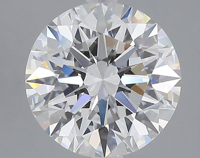 3.04 carat round lab grown diamond E color VVS2 clarity