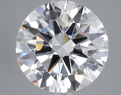 5.00 carat round lab grown diamond F color VVS2 clarity