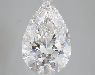 3.56 carat pear lab grown diamond E color VS1 clarity