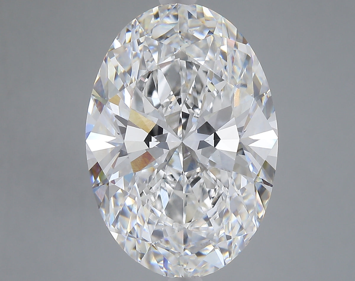 9.07 carat oval lab grown diamond E color VVS2 clarity