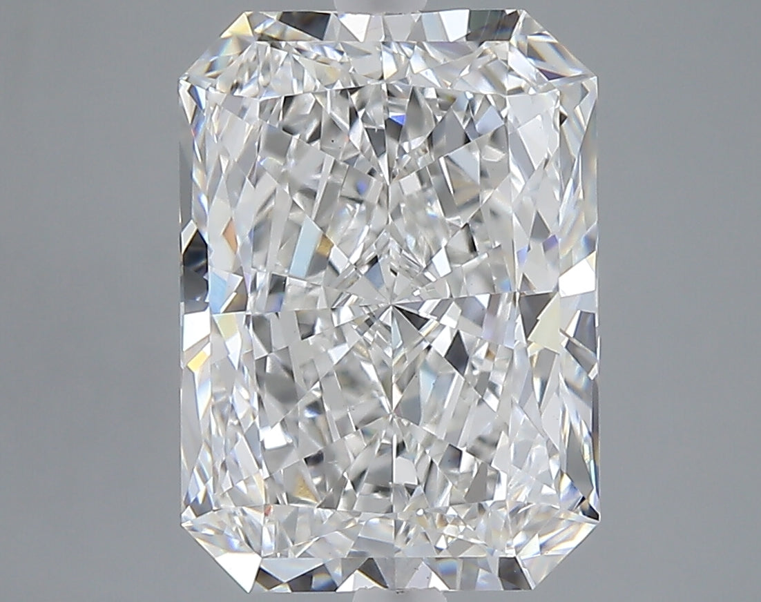 5.01 carat radiant lab grown diamond F color VS1 clarity