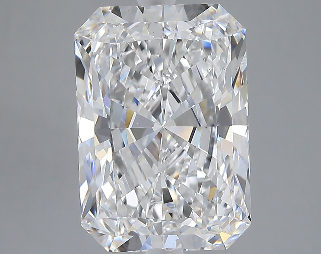 5.11 carat radiant lab grown diamond E color VS1 clarity