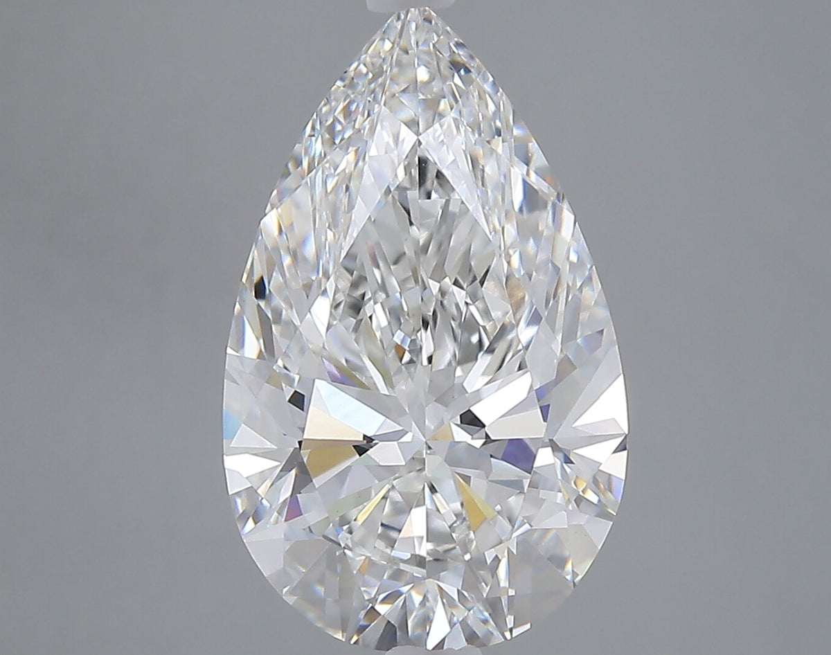 5.00 carat pear lab grown diamond E color VVS2 clarity