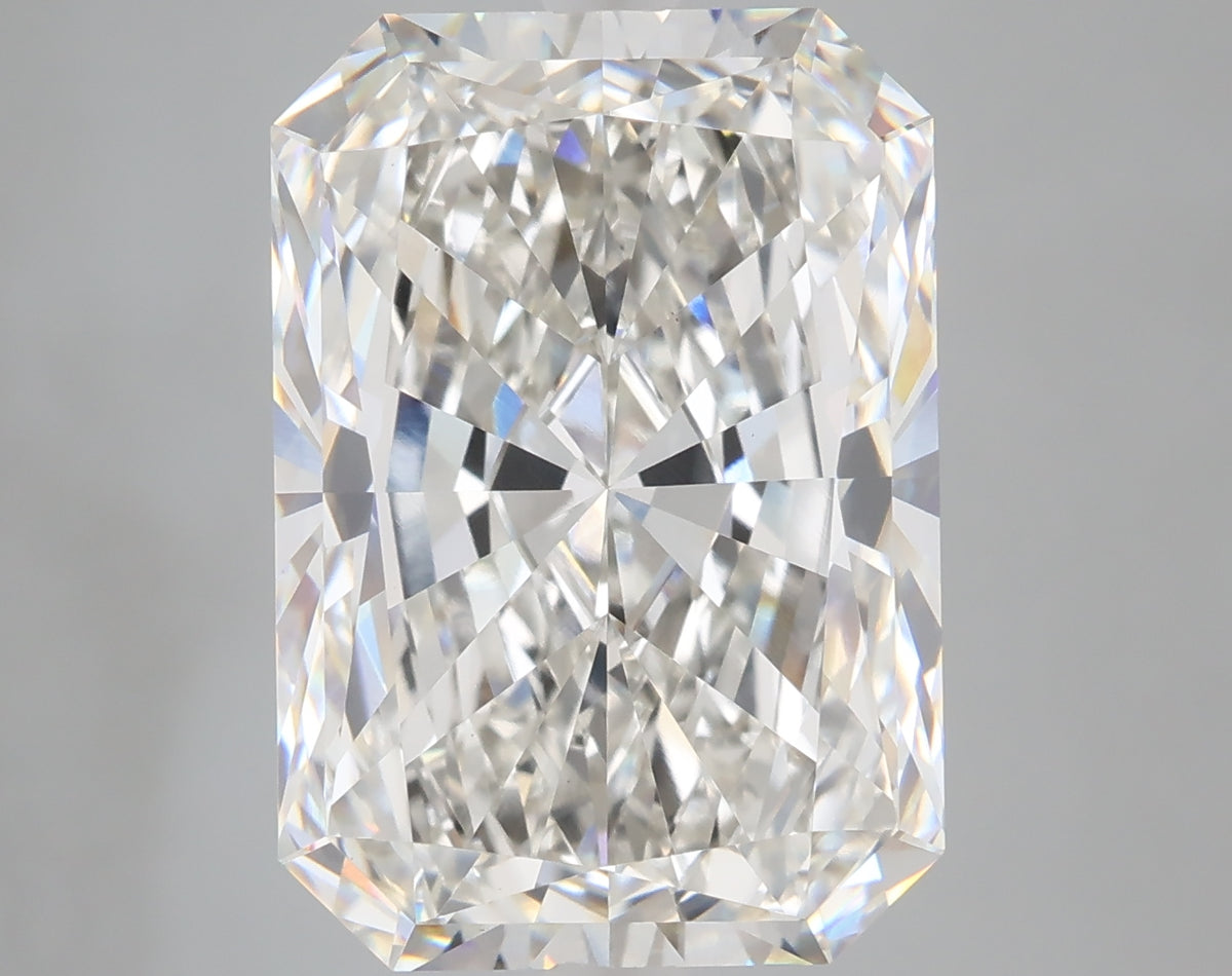 10.06 carat radiant lab grown diamond H color VS1 clarity