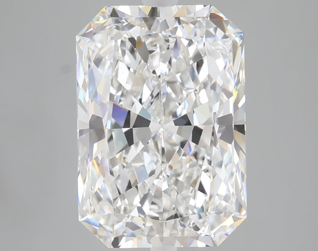 5.09 carat radiant lab grown diamond E color VS1 clarity