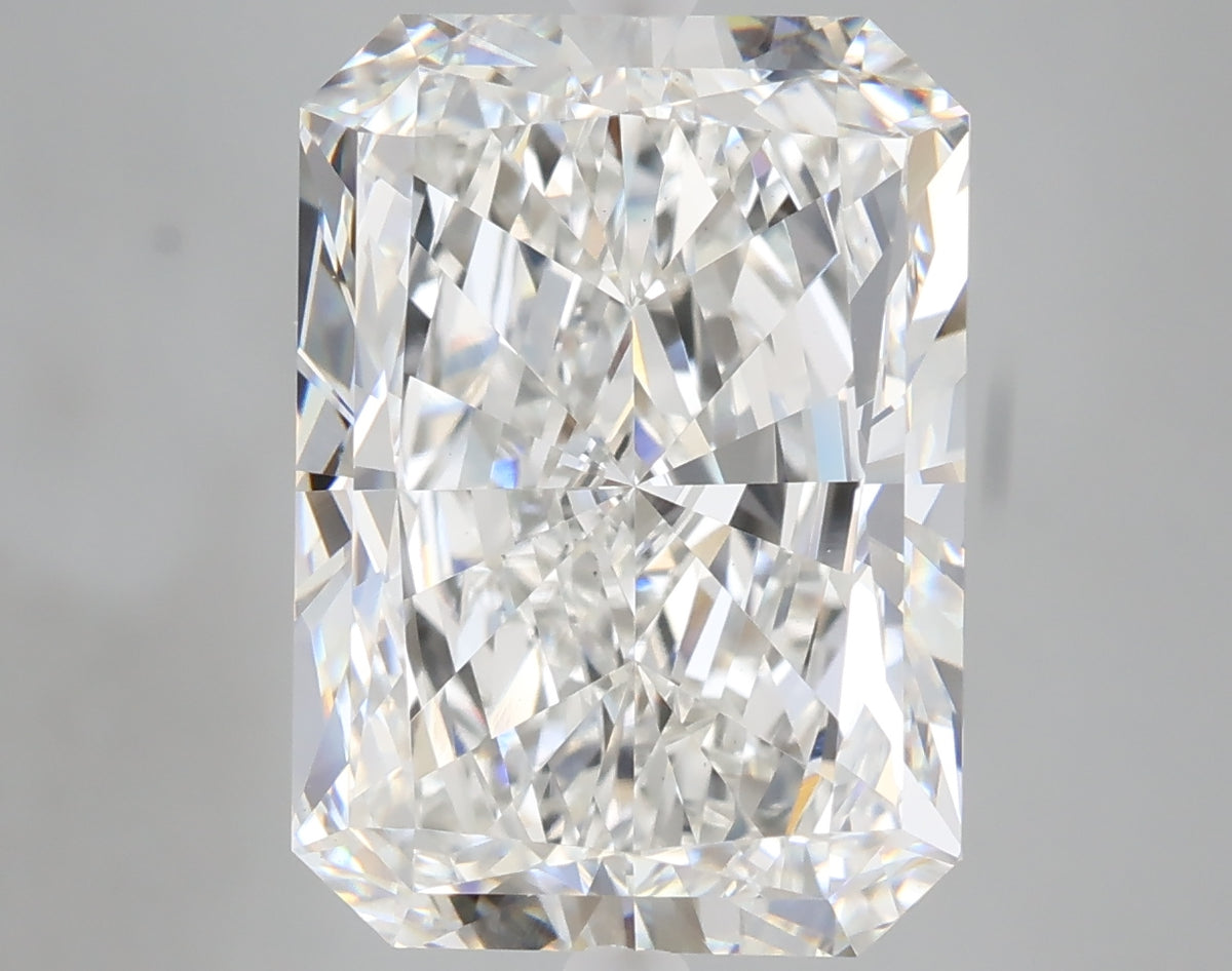 8.03 carat radiant lab grown diamond F color VVS2 clarity