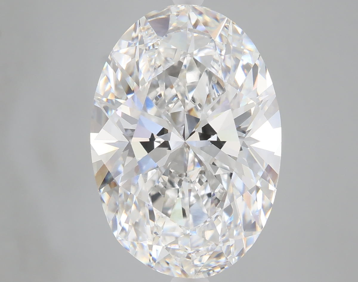 8.05 carat oval lab grown diamond F color VS1 clarity