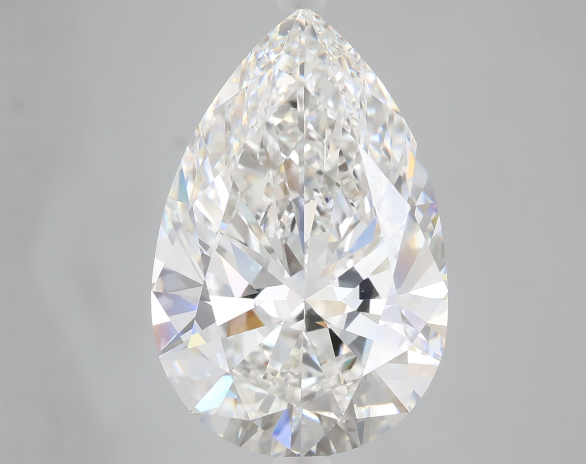 9.01 carat pear lab grown diamond F color VVS2 clarity
