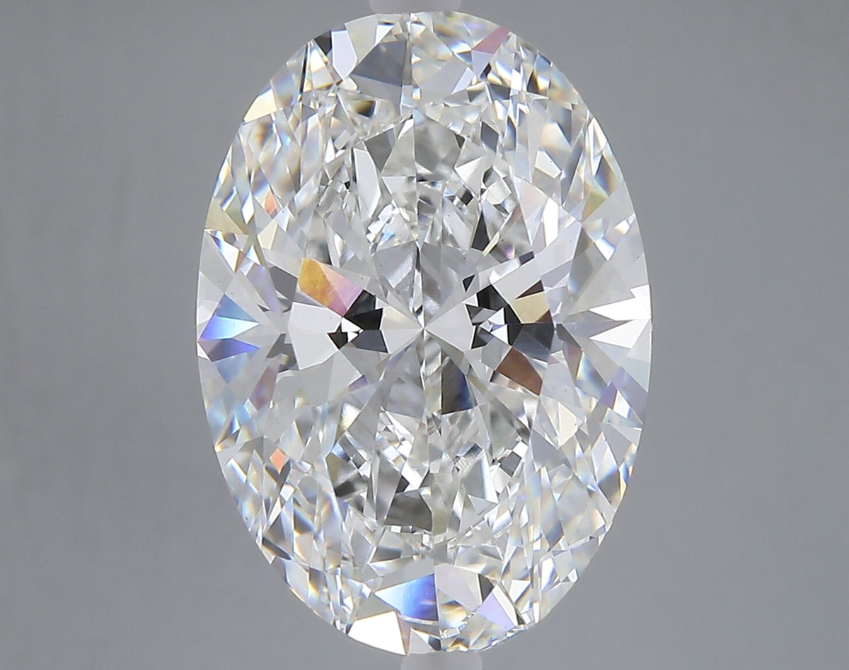 8.10 carat oval lab grown diamond F color VS1 clarity