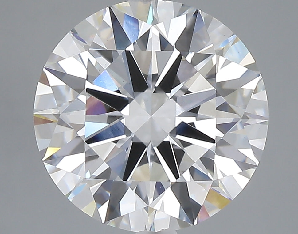 5.02 carat round lab grown diamond F color VS1 clarity