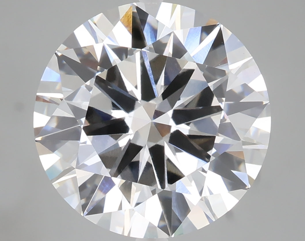 7.02 carat round lab grown diamond E color VVS2 clarity