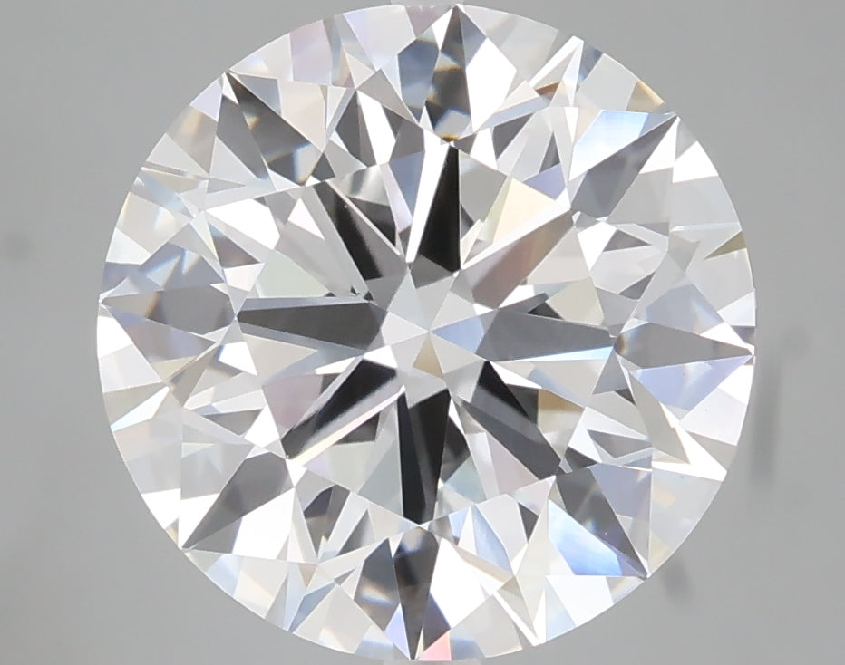 5.00 carat round lab grown diamond E color VVS2 clarity