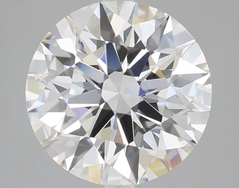 3.08 carat round lab grown diamond F color VVS2 clarity