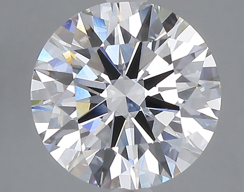 3.05 carat round lab grown diamond E color VVS2 clarity