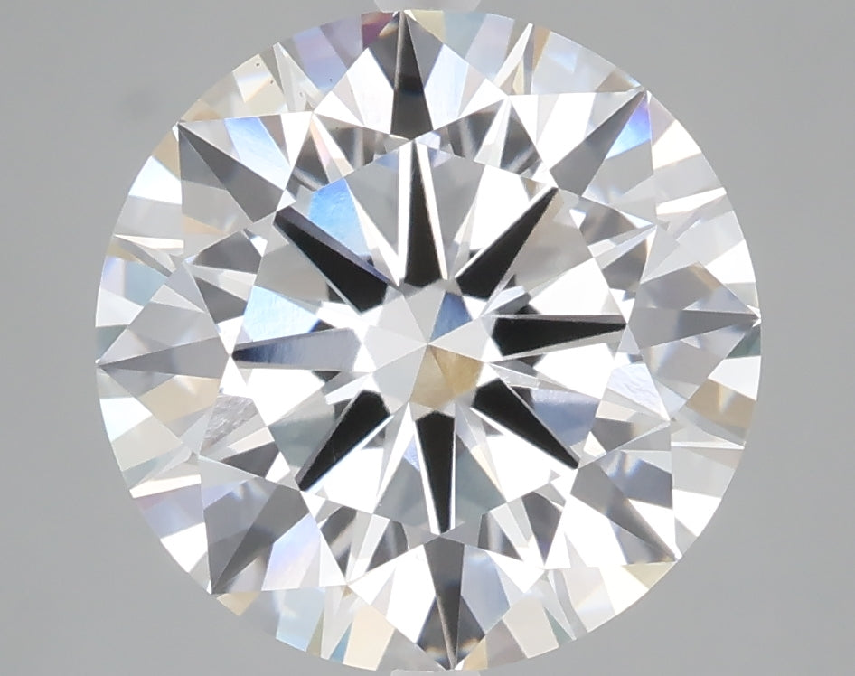 5.06 carat round lab grown diamond E color VS1 clarity