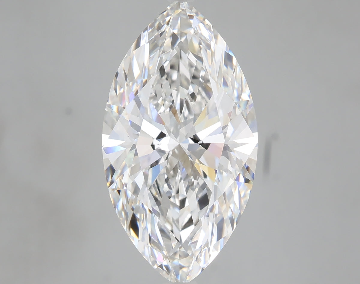 6.08 carat marquise lab grown diamond E color VVS2 clarity