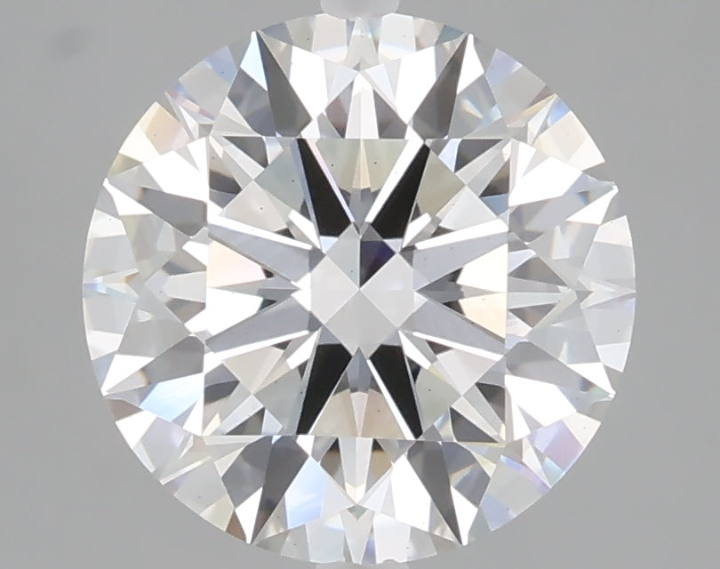 3.08 carat round lab grown diamond E color VS2 clarity