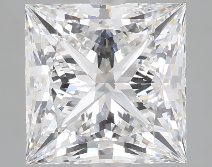 3.10 carat princess lab grown diamond E color VVS2 clarity