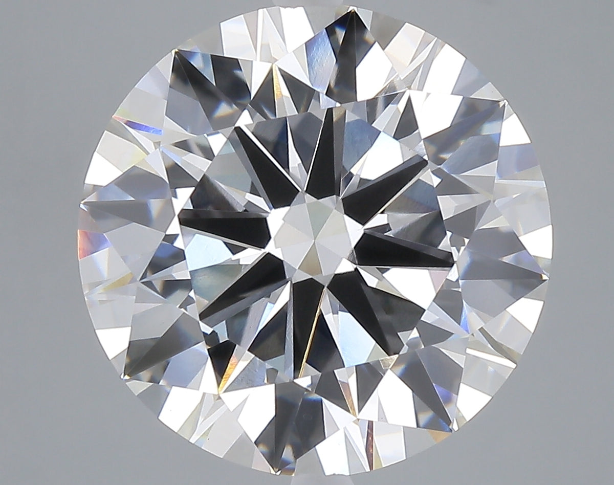 10.37 carat round lab grown diamond F color VVS2 clarity