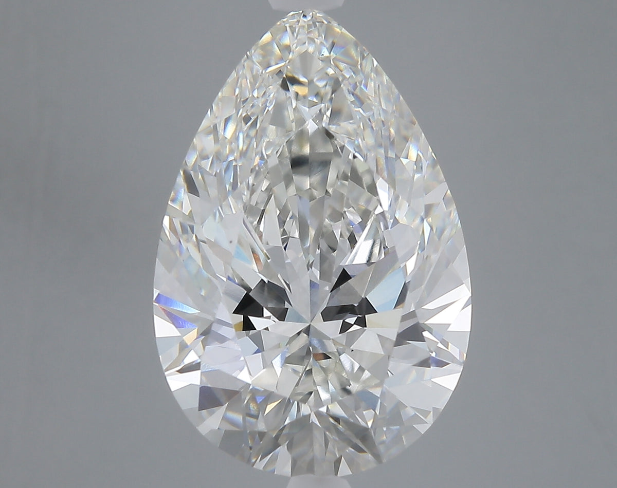 10.03 carat pear lab grown diamond G color VS1 clarity
