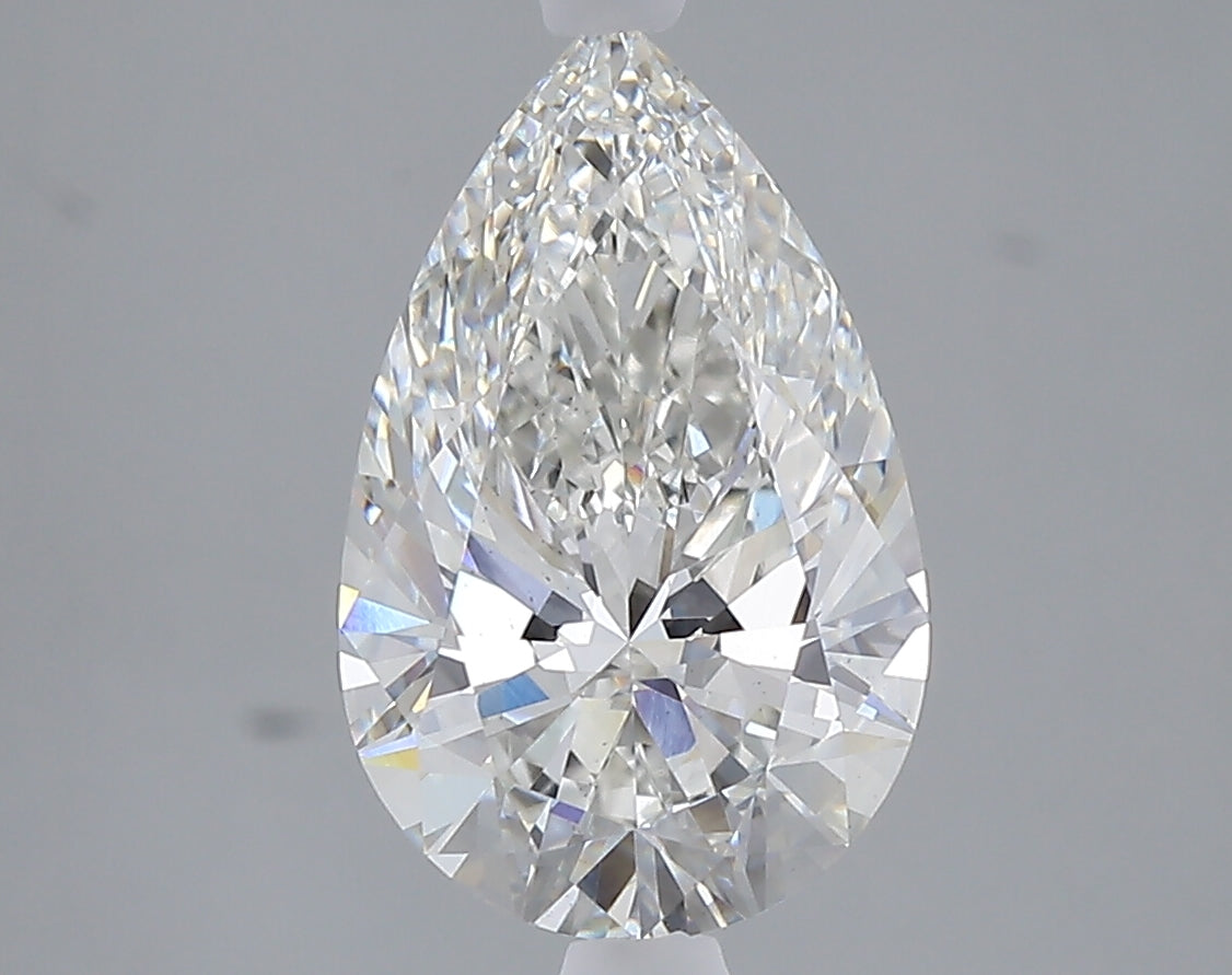 2.74 carat pear lab grown diamond G color VS1 clarity