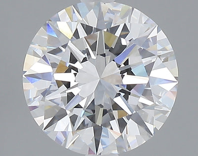 2.60 carat round lab grown diamond E color VS1 clarity