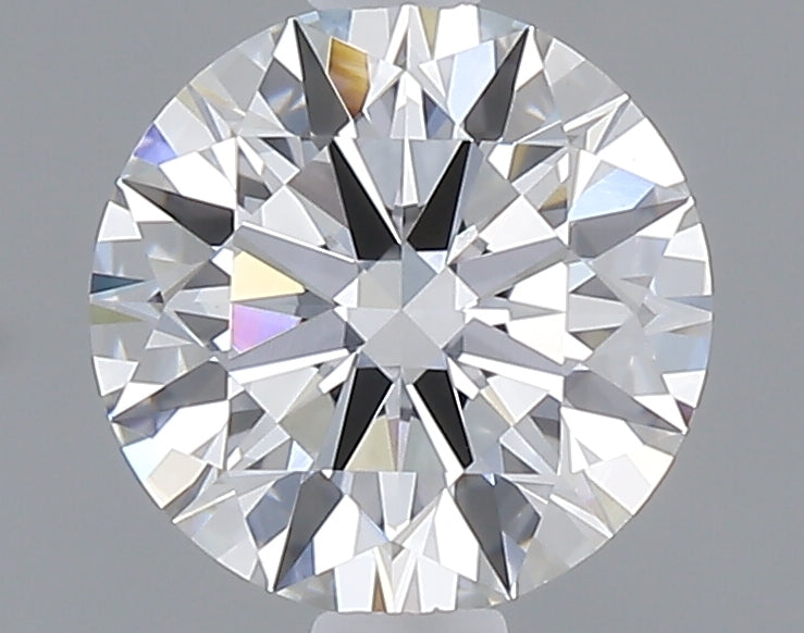 1.06 carat round lab grown diamond E color VVS2 clarity