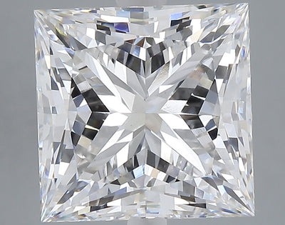 7.27 carat princess lab grown diamond F color VVS2 clarity