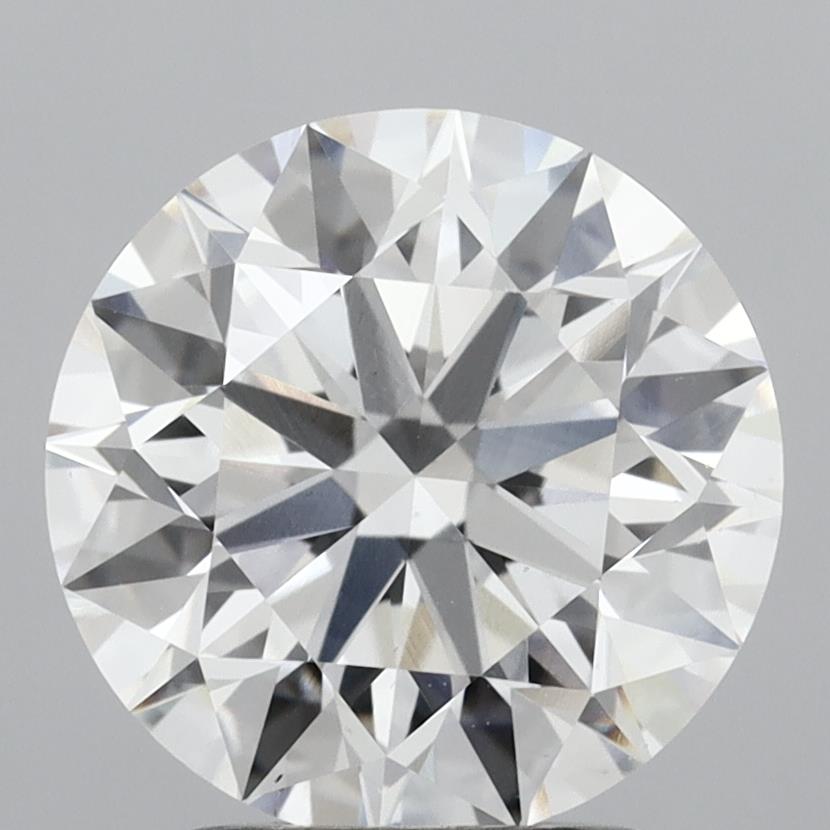 2.78 carat round lab grown diamond E color VS1 clarity