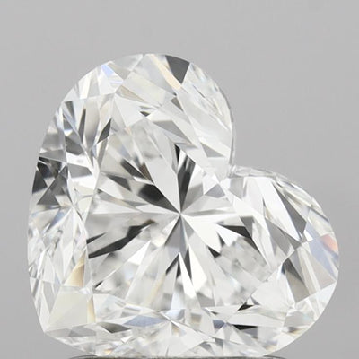 1.70 carat heart lab grown diamond D color VS1 clarity