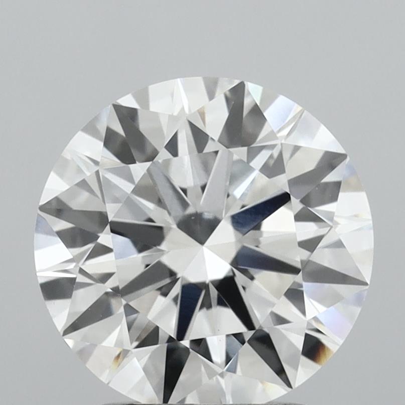2.24 carat round lab grown diamond D color VVS2 clarity