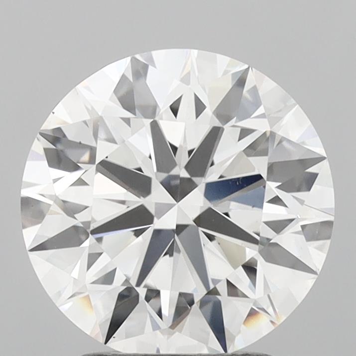 2.62 carat round lab grown diamond E color VS1 clarity