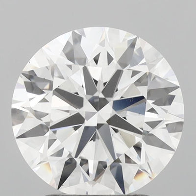 2.62 carat round lab grown diamond E color VS1 clarity