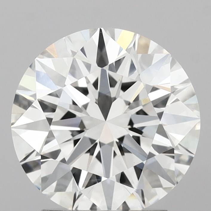2.61 carat round lab grown diamond F color VVS2 clarity