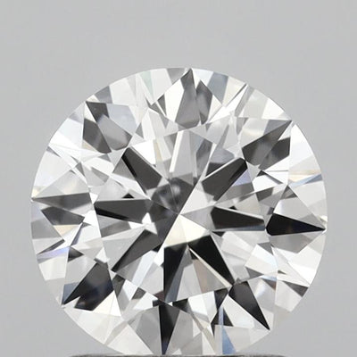 1.43 carat round lab grown diamond E color VVS2 clarity