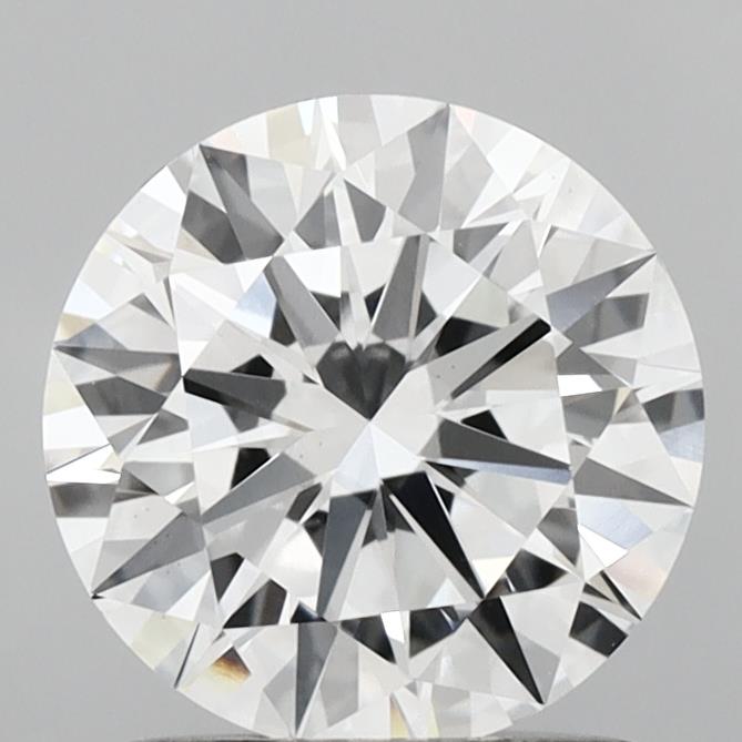 1.85 carat round lab grown diamond D color VS1 clarity