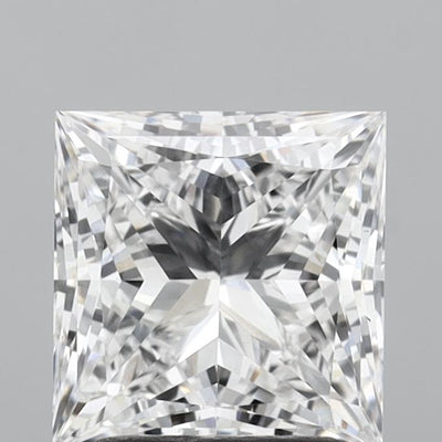 1.90 carat princess lab grown diamond D color VVS2 clarity