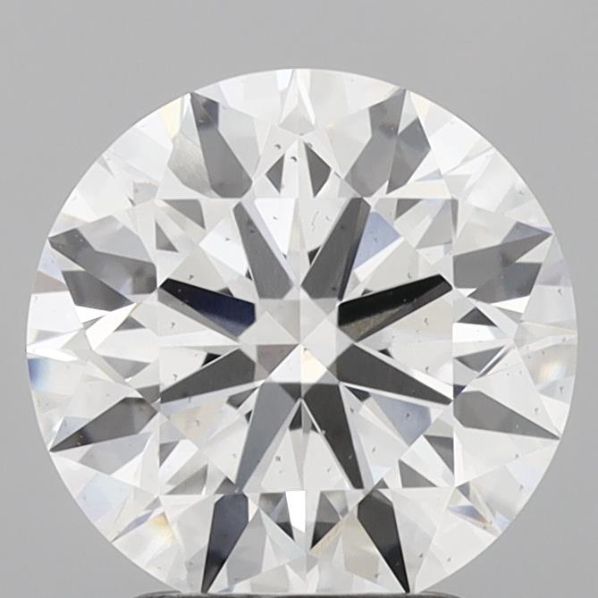 2.61 carat round lab grown diamond D color SI1 clarity